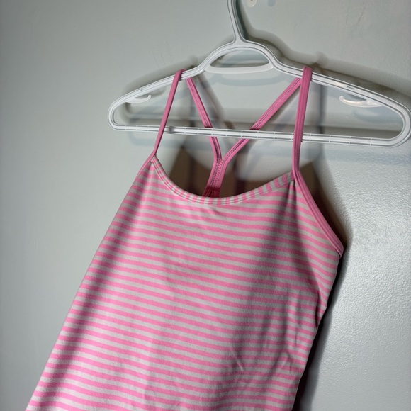 Lululemon Power Y Tank Luon Light
Classic Stripe White Pink Shell Womens Size 6 - Picture 3 of 7